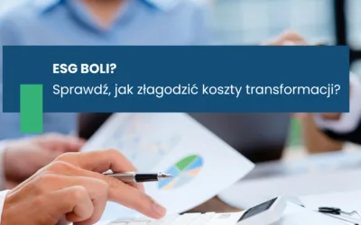 ESG BOLI?  SPRAWDŹ, JAK ZŁAGODZIĆ KOSZTY TRANSFORMACJI?